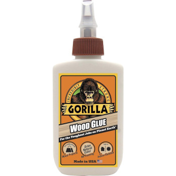 Gorilla Wood Glue 4 Ounce Bottle Natural Wood Color Pack Of 1