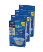 Carex Commode Liners 21 Liners Fits Most Commodes With Absorbent Powder Holds 2 Quarts Liquid Disposable 7 Toilet Liners