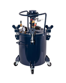 Tcp Global 5 Gallon 20 Liter Pressure Pot Spray Paint Tank Heavy Duty Solid Steel Clamp On Lid With Airpowered Mixing Agita