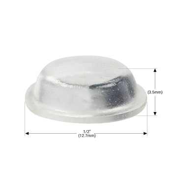 Rok Hardware Pack Of 100 Clear Softclose Door Drawer Cabinet Furniture Bumpers 12 127Mm Diameter Scb02100