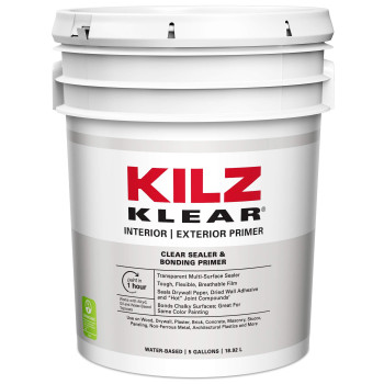 Kilz Klear Primer Interiorexterior Clear 5 Gallon