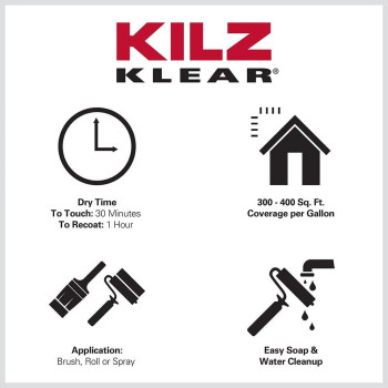 Kilz Klear Primer Interiorexterior Clear 5 Gallon