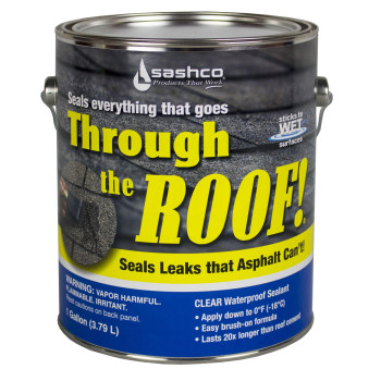 Sashco 140042 Through The Roof Sealant 1 Gallon Container Clear Pack Of 2