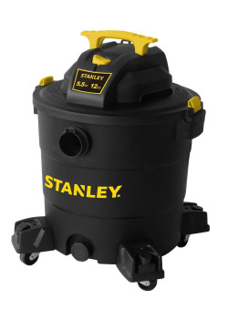 Stanley 12 Gallon 55 Peak Hp Wetdry Vacuum 3 In 1 Shop Vacuum Blower 178X6 Hose Range For Garage Carpet Clean Workshop