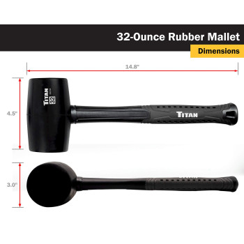 Titan 32 Oz Rubber Mallet 63232