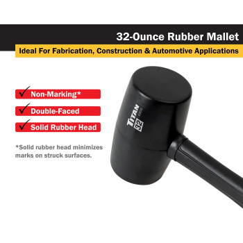 Titan 32 Oz Rubber Mallet 63232