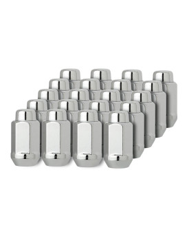 Dpaccessories 20 Chrome 91618 Closed End Xl Bulge Acorn Lug Nuts Cone Seat 78 Hex D3613230520