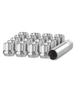 Dpaccessories 20 Chrome 14X15 Open End Duplex Spline Tuner Lug Nuts For Aftermarket Wheels Los2B8Hcch04020