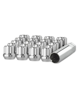 Dpaccessories 20 Chrome 14X15 Open End Duplex Spline Tuner Lug Nuts For Aftermarket Wheels Los2B8Hcch04020