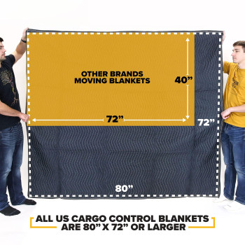 Us Cargo Control Moving Blankets 72X80 Mbdeluxe65 Econo Deluxe 65 Lbdoz Weight Professional Quilted Large Moving Blanke