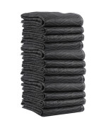 Us Cargo Control 65 Lbdozen 80X72 Large Heavy Duty Moving Blanket Mbdeluxe65 Econo Deluxe 12Pack