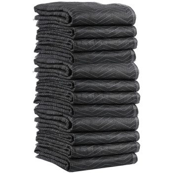 Us Cargo Control 65 Lbdozen 80X72 Large Heavy Duty Moving Blanket Mbdeluxe65 Econo Deluxe 12Pack