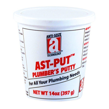 Astput 25201 Plumbers Putty Professional Grade Tan 14 Oz Tub