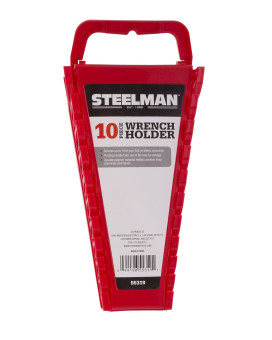 Steelman Universal 10Tool Wrench Holderorganizer For Mechanics Conforming Slots Handle For Carrying Or Hanging Garage Storag