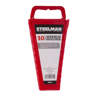 Steelman Universal 10Tool Wrench Holderorganizer For Mechanics Conforming Slots Handle For Carrying Or Hanging Garage Storag