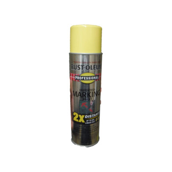 Rustoleum 266577 Professional 2X Distance Inverted Marking Spray Paint 15 Oz High Visibility Yellow