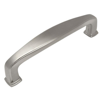 10 Pack Cosmas 4390Sn Satin Nickel Modern Cabinet Hardware Handle Pull 312 Inch 89Mm Hole Centers