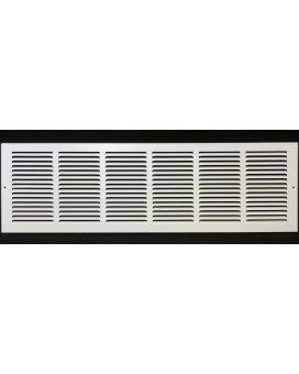 36W X 12H Steel Return Air Grilles Sidewall And Ceiling Hvac Duct Cover White Outer Dimensions 3775W X 1375H