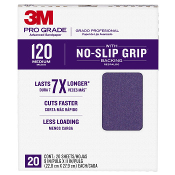 3M 26120Cppg 9 X 11 120 Grit Professional Grade Sandpaper