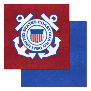 Military Us Coast Guard Carpet Tiles 18 X 18Small Black 15674