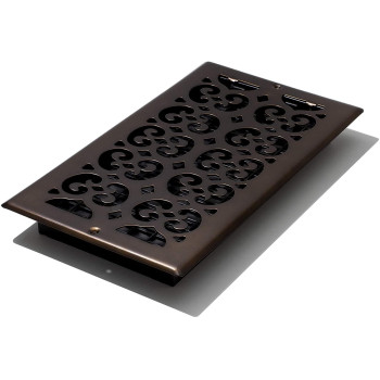 Decor Grates Sp612Wrb Design Scroll 6X12 Wallceiling Register Rubbed Bronze Finish