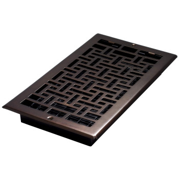 Decor Grates Ajl612Wrb Oriental Wall Register 6X12 Rubbed Bronze Finish