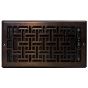 Decor Grates Ajl612Wrb Oriental Wall Register 6X12 Rubbed Bronze Finish