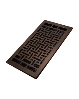 Decor Grates Ajh612Rb Oriental Floor Register 6Inch By 12Inch Rubbed Bronze