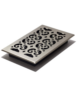 Decor Grates Sph610Nkl Floor Register 6X10 Nickel Finish