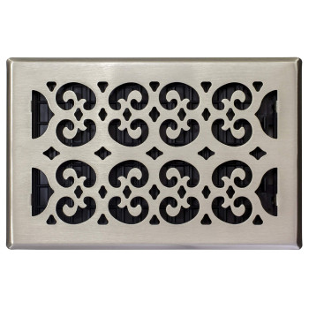 Decor Grates Sph610Nkl Floor Register 6X10 Nickel Finish