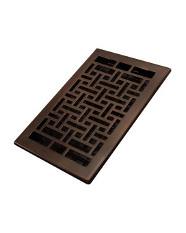 Decor Grates Ajh610Rb Oriental Floor Register 6 X 10 Inches Rubbed Bronze Finish