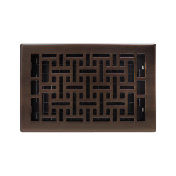 Decor Grates Ajh610Rb Oriental Floor Register 6 X 10 Inches Rubbed Bronze Finish