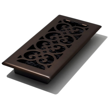 Decor Grates Sph410Rb Floor Register 4X10 Rubbed Bronze Finish