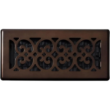 Decor Grates Sph410Rb Floor Register 4X10 Rubbed Bronze Finish