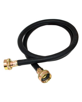 Eastman Washing Machine Drain Hose 34 Inch Fht Connection 5 Foot Black Rubber 60323N