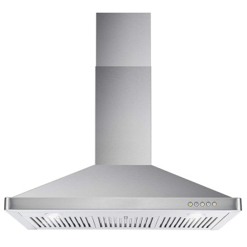 Cosmo 63190 36 In Wall Mount Range Hood With Ducted Convertible Ductless No Kit Included Kitchen Chimneystyle Over Stove Ve