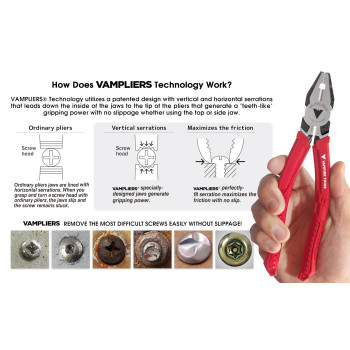 Vampliers 8 Stripped Screw Extractor Linesman Pliers Made In Japan Professional Grade Heavy Duty Combination Pliers Strippe