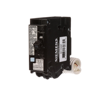 Siemens Q115Df 15Amp Afcigfci Dual Function Circuit Breaker Plug On Load Center Style