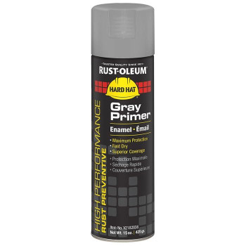 Rustoleum V2182838 High Performance V2100 System Enamel Spray Primer 15Ounce Gray