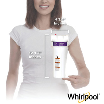 Whirlpool Whole Home Water Filtration System Whkfdwh Stainless Steel Inlets Standard Capacity Reduces Sediment Sand Soil