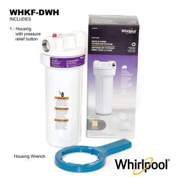 Whirlpool Whole Home Water Filtration System Whkfdwh Stainless Steel Inlets Standard Capacity Reduces Sediment Sand Soil