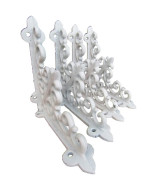 Cast Iron Shelf Brackets Braces White Small 55 X 55 Inch Rustic Antique Style Set Of 4