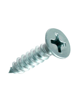 Rok Hardware 6 X 58 Flat Head Phillips Deep Thread Wood Screws Nickel Zinc Finish Super Value 100 Pack