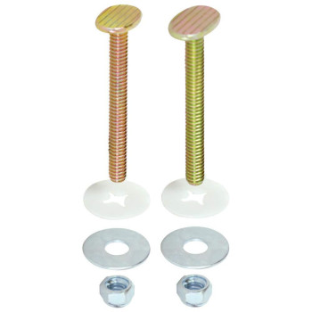 Ezflo 516 Inch X 312 Inch Closet Bolt Set Brassplated 40032