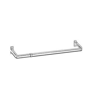 48 To 86 Super Duty Lockseam Curtain Rod With 2 Clearance 6125025