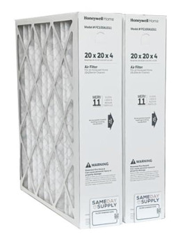 Honeywell Fc100A101120 X 20 X 4 Pleated Air Filter Merv 11 Bundle With Same Day Supply Filter Change Reminder 2