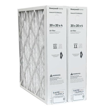 Honeywell Fc100A101120 X 20 X 4 Pleated Air Filter Merv 11 Bundle With Same Day Supply Filter Change Reminder 2