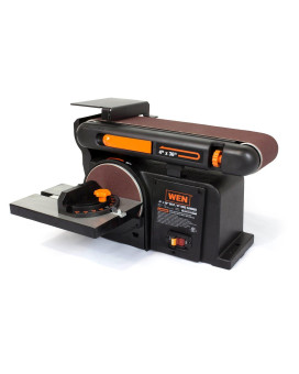 Wen 6502 4 X 36Inch Belt And 6Inch Disc Sander With Cast Iron Base