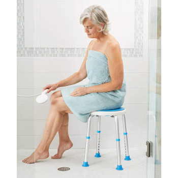 Carex Swivel Shower Stool With Padded Seat Shower Seat For Seniors Elderly Handicap Disabled Or Those Home From Surgery