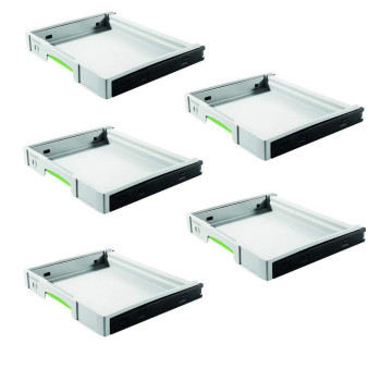 Festool 500767 Sysaz Drawer Set Systainer Organizer 5 Drawer Set